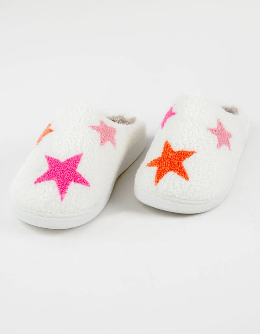 Little Cozy Pink Star Slippers