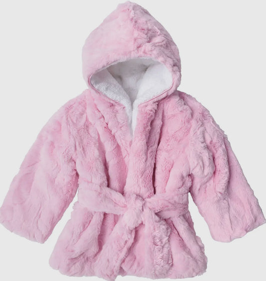 Little Scoops Pink Hooded Robe