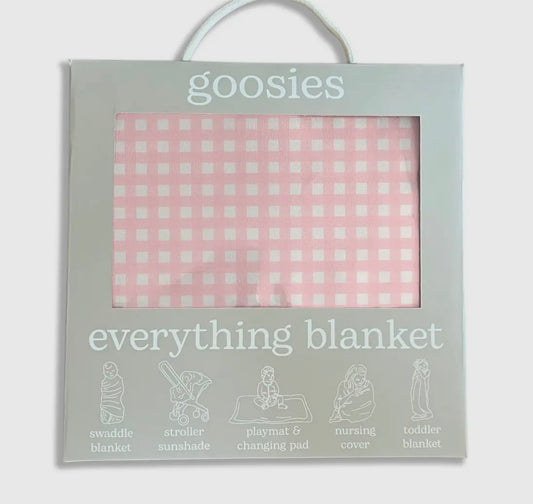 Pink Gingham Everything Blanket