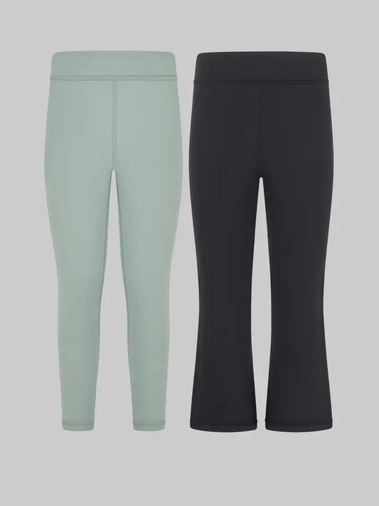 Toddler Flare Pant and Legging Set  (Clover and Black)