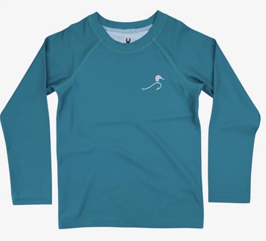 Bolt Rash Guard, Cypress Teal