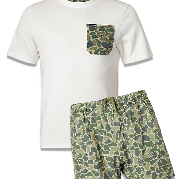 White Backwoods Camo Pocket