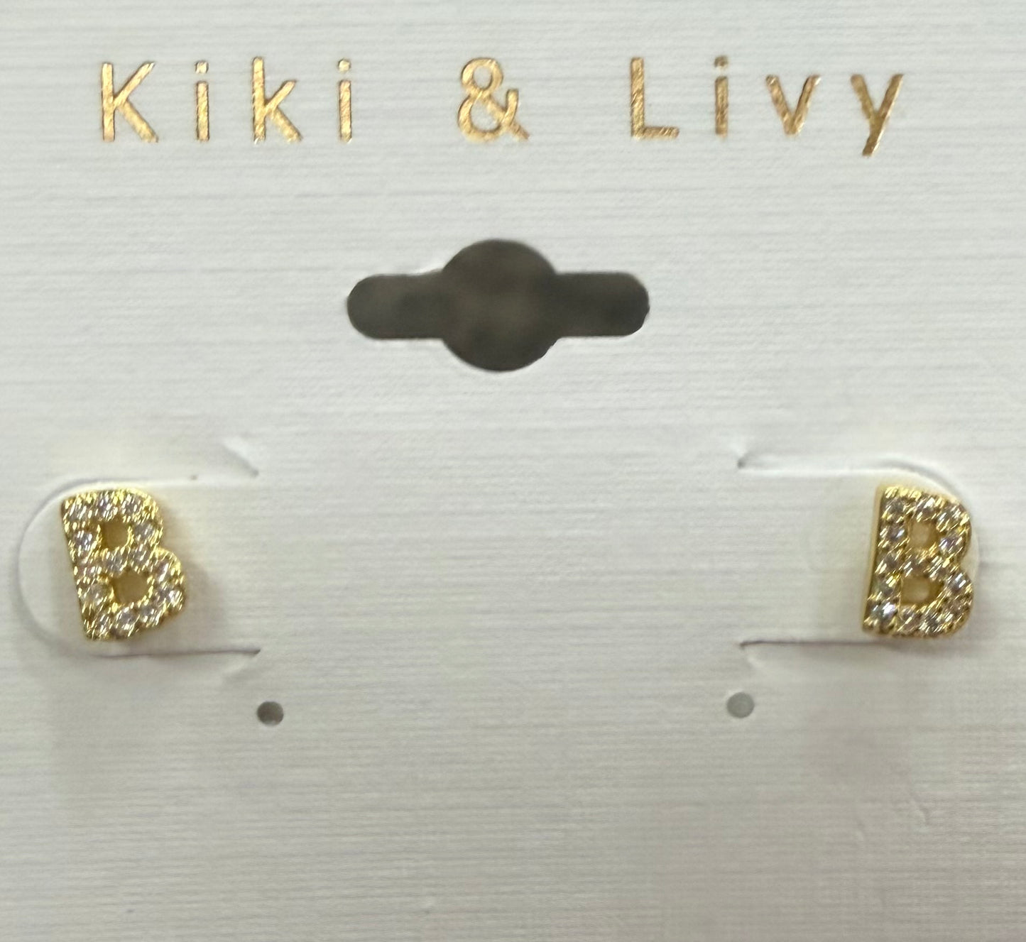 Initial Tiny Bling Stud