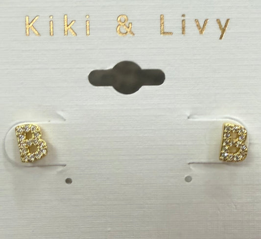 Initial Tiny Bling Stud