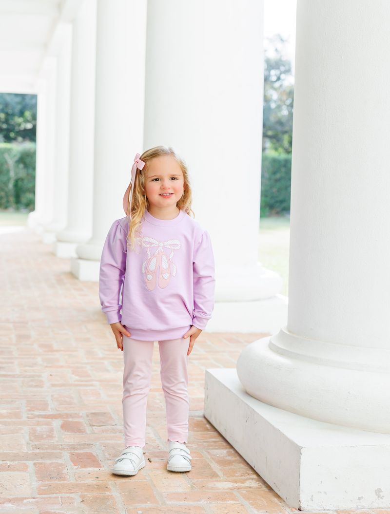 French Terry Pullover, Ballet Shoes