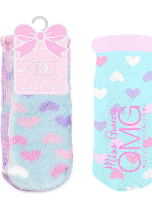 Heart Print 3 Pack Sock Set