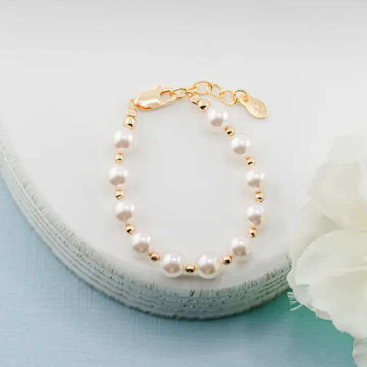 Whitley 14K Gold Plated Chunky Pearl Bracelet