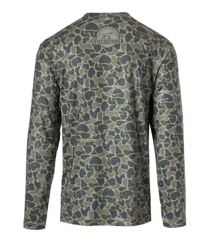 Backwoods Dry Fit Camo LS Tee