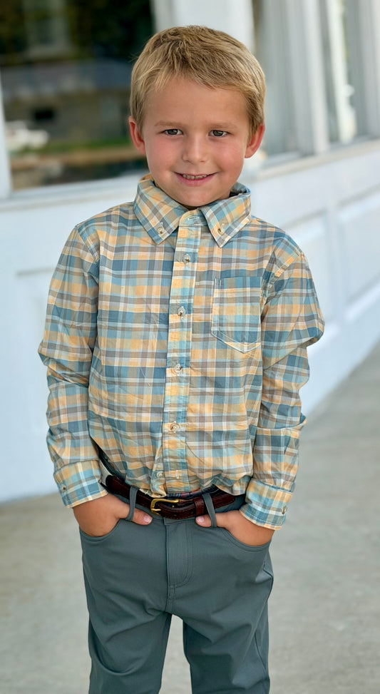 Pierfront Buttondown, Falls Plaid