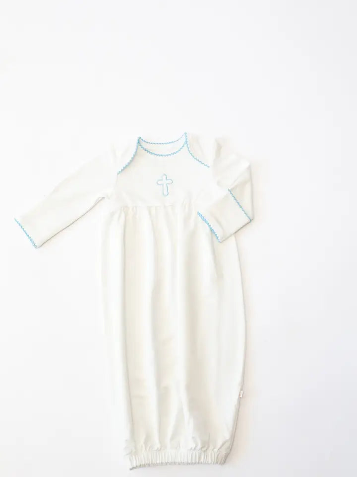 Blue Cross Infant Gown-NB