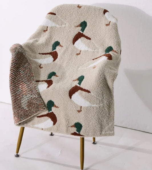 Simple Mallard Chenille Blanket