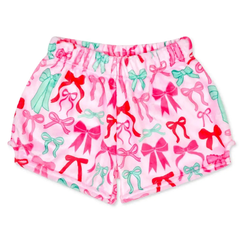Plush Shorts, Merry Bows