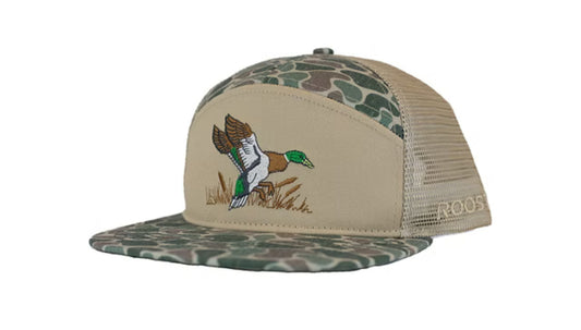 7 Panel Hat, Camo Color Duck
