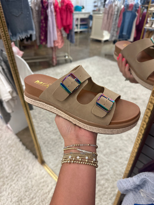 Stone Kelli Two Strap Mia Sandals