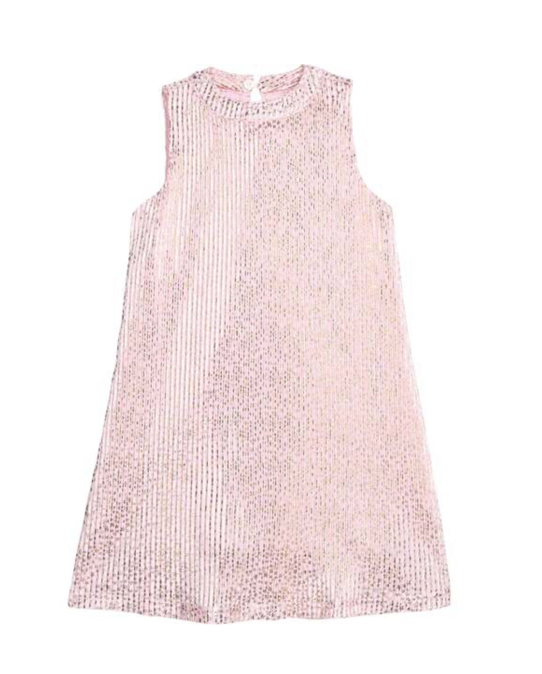 Pink Crinkle Stars Swing Dress