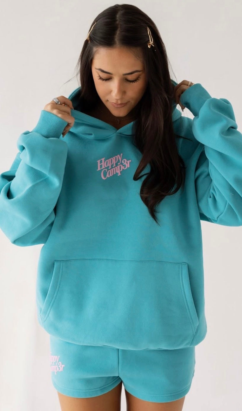Candy Teal Puff Shorts
