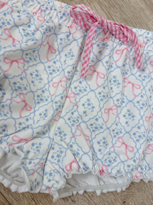 Bow Printed Bloomer Shorts