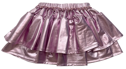 Metallic Ruffle Skirt