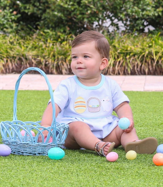 Bunnies and Baskets Bubble-Blue