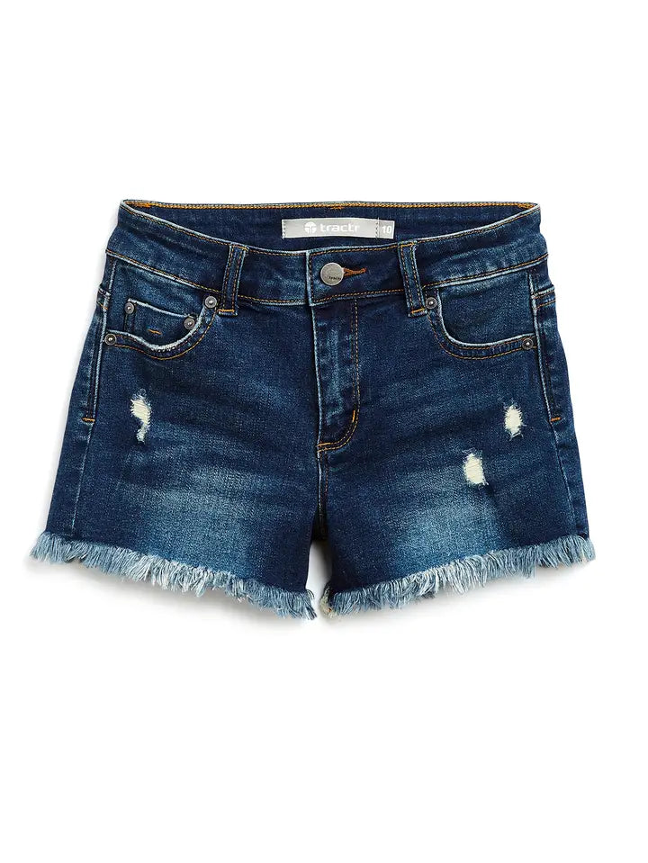 Indigo Fray Shorts