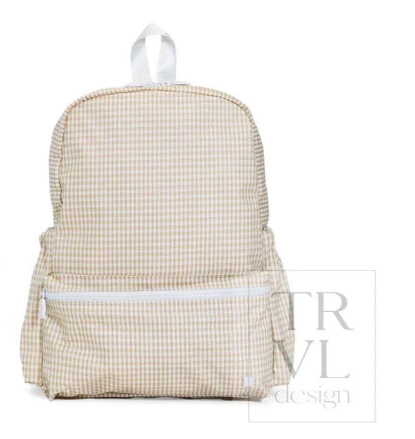 Backpacker Backpack, Gingham New Khaki