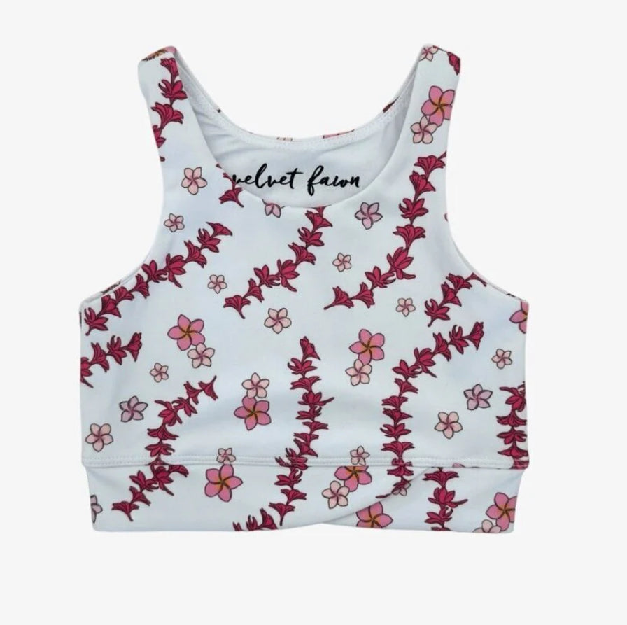 Plumeria Paradise Sadie Crop Top