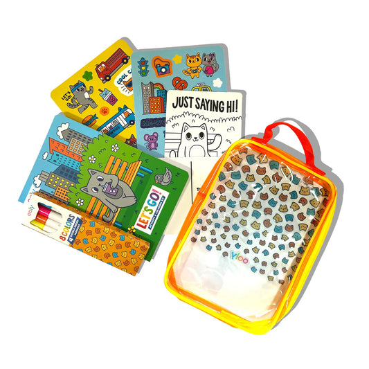 Let's Go! Activity & Coloring Kit, Kitty In The City