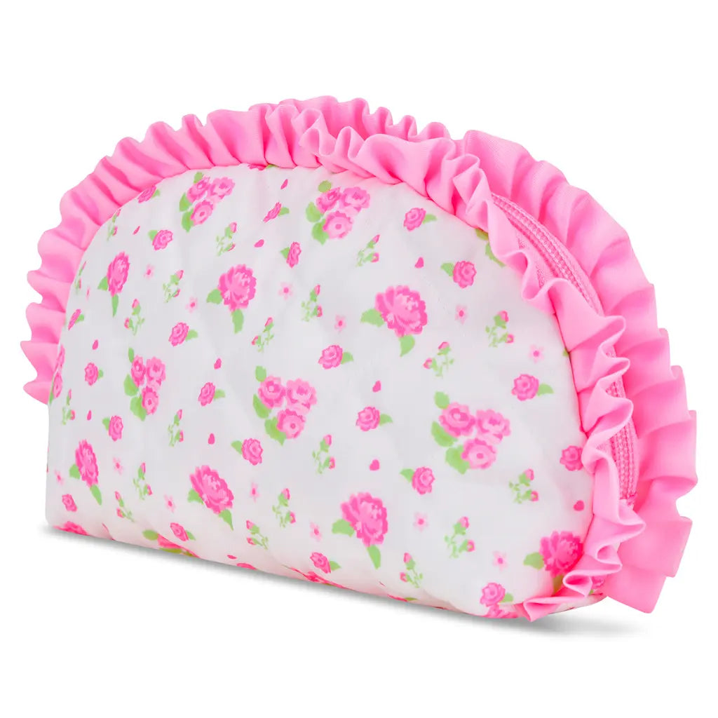 Pretty In Pink Oval Cosmetic Bag