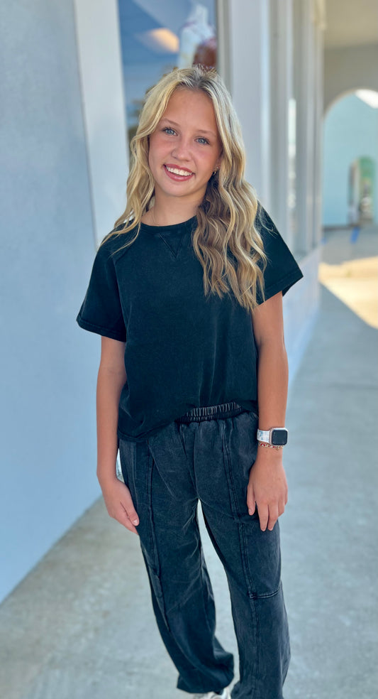 Black Washed Sweatshirt