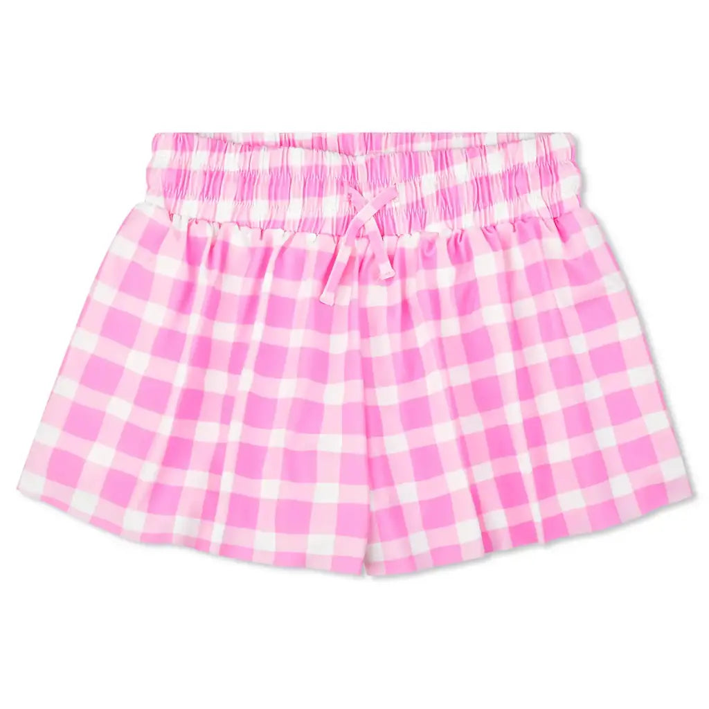 Butterfly Shorts , Pink Gingham