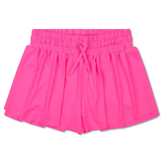Butterfly Shorts , Bright Pink