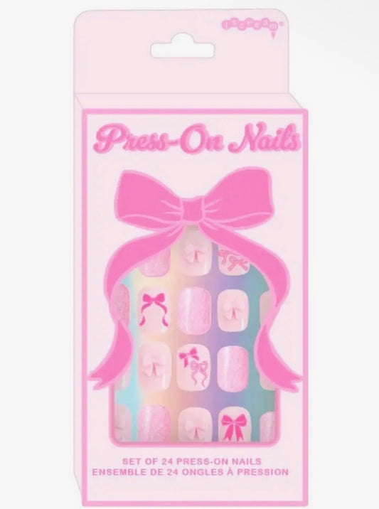 Bow Press On Nails
