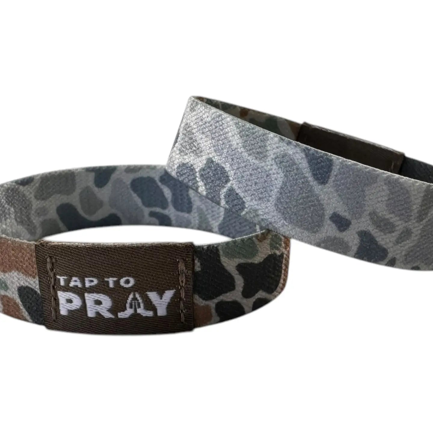 Tap To Pray Bracelet , River Rock Camo/Sage