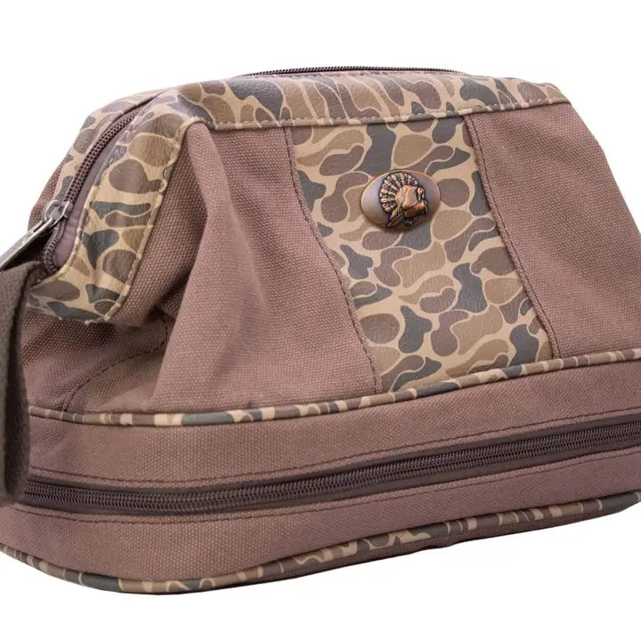 Canvas Toiletry Bag, Turkey Brown/Tan
