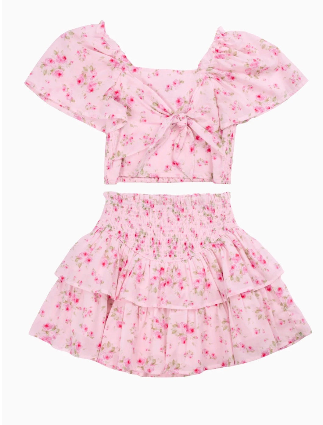 Ellie Tie Floral Top