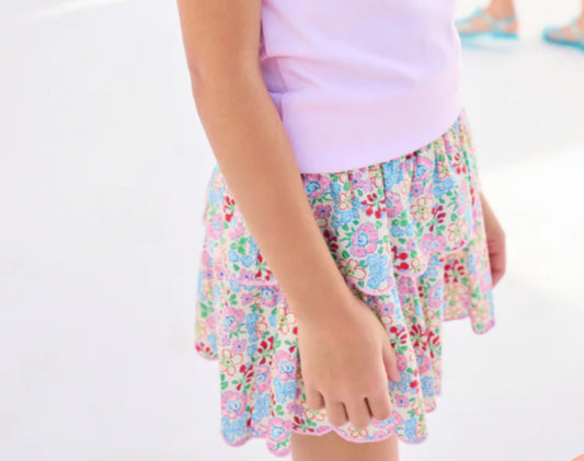 Tiered Skort- Bloomsbury Blossoms