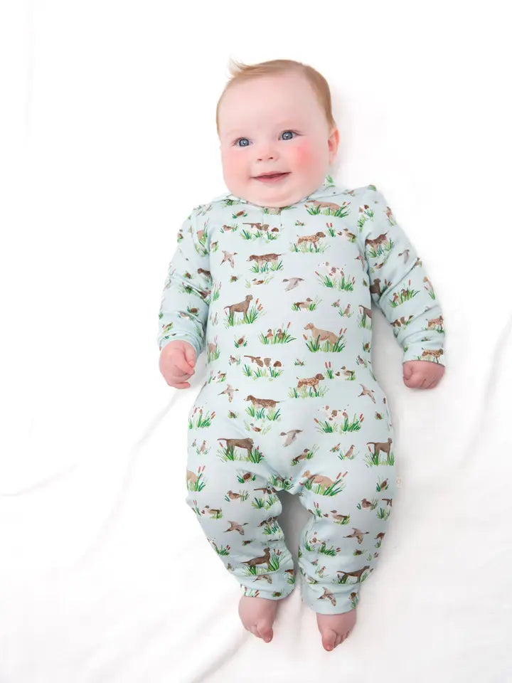 Sweatshirt Polo Romper , Delta Dogs