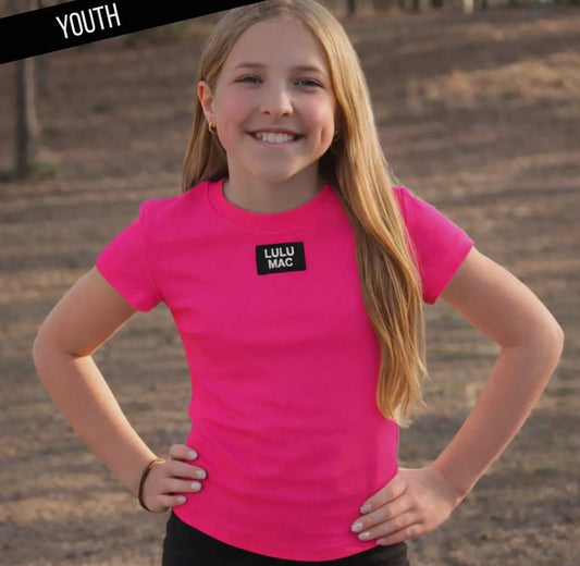 Youth Baby Doll LULU MAC Top, Hot Pink