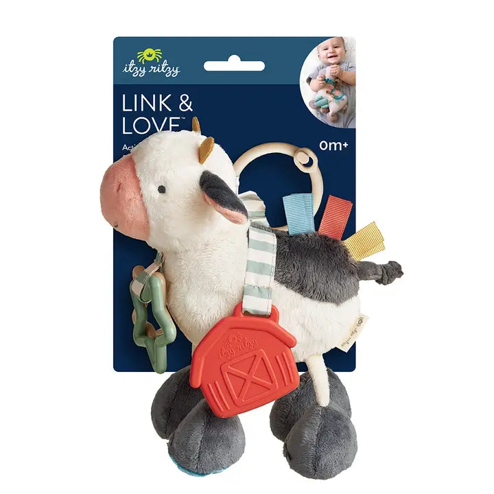 Cow Friends Link and Love Activity Plush