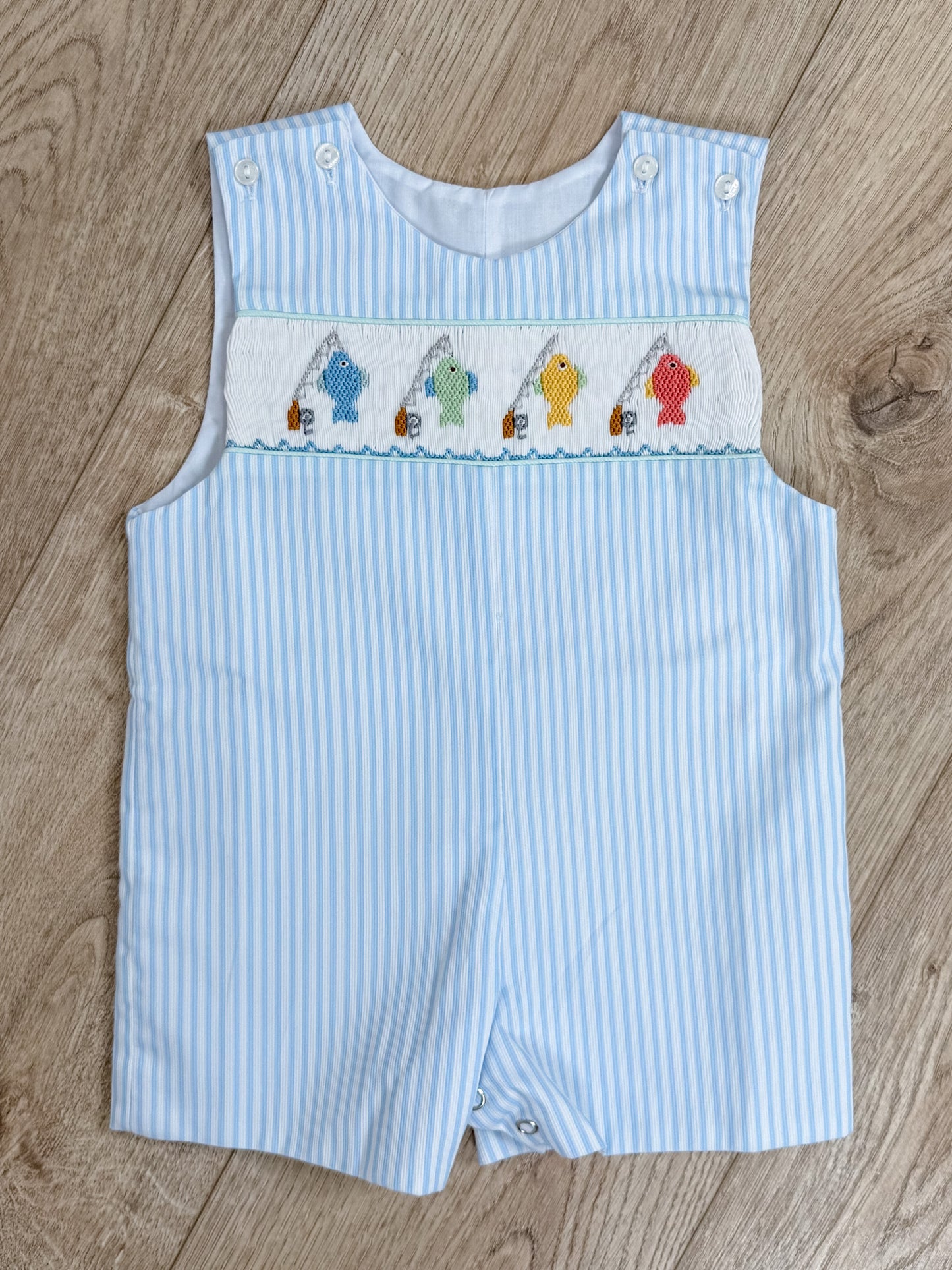Fish Smocked Shortall
