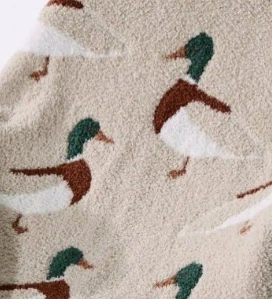 Simple Mallard Chenille Blanket
