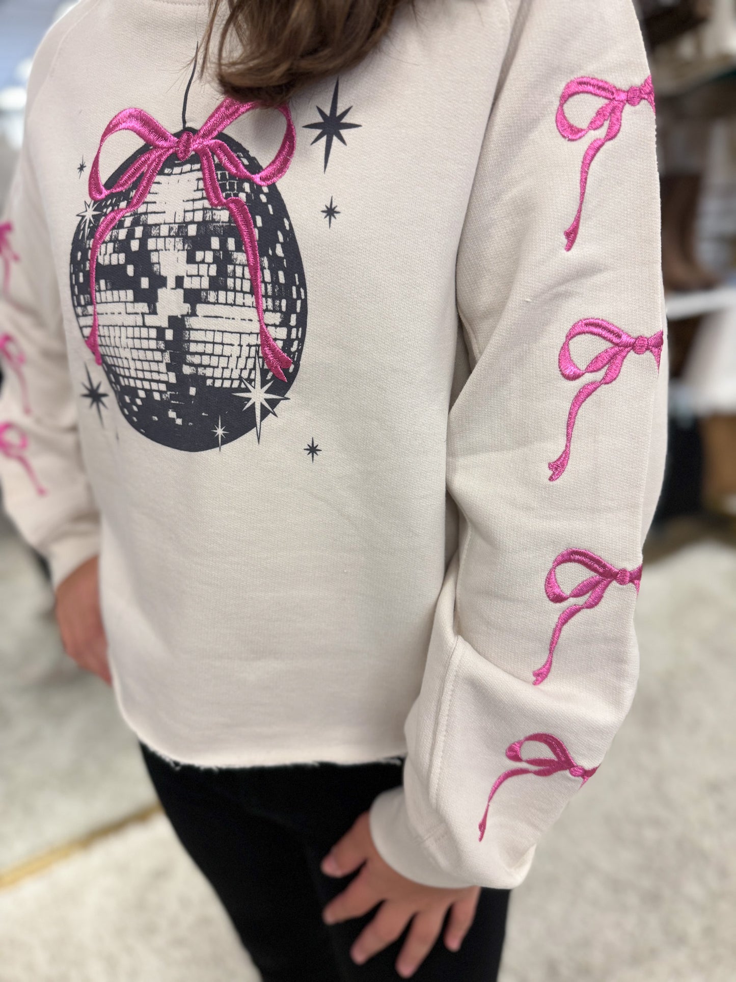 Bows & Disco Ball Sweatshirt