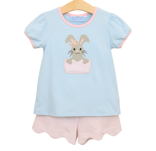 Bunny Scalloped Short Set