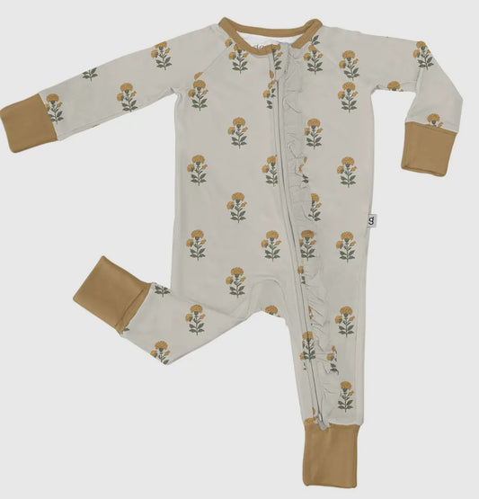 LS Zip Pjs , Marigold Block