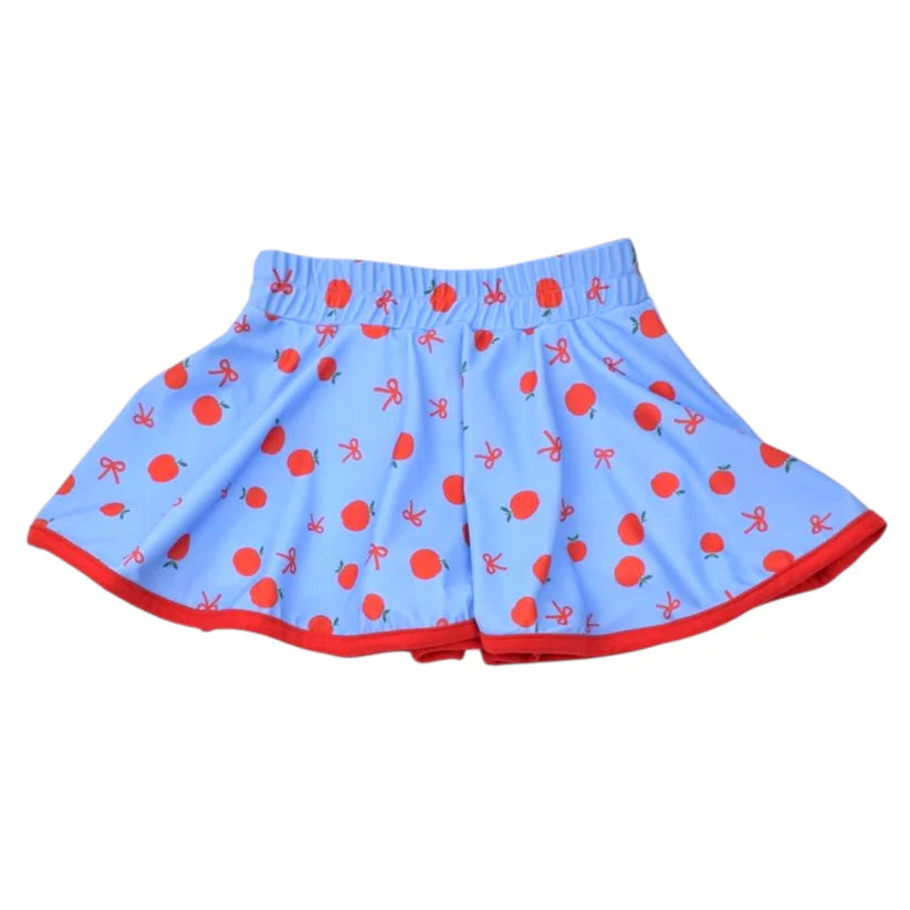 Apple Print Skort