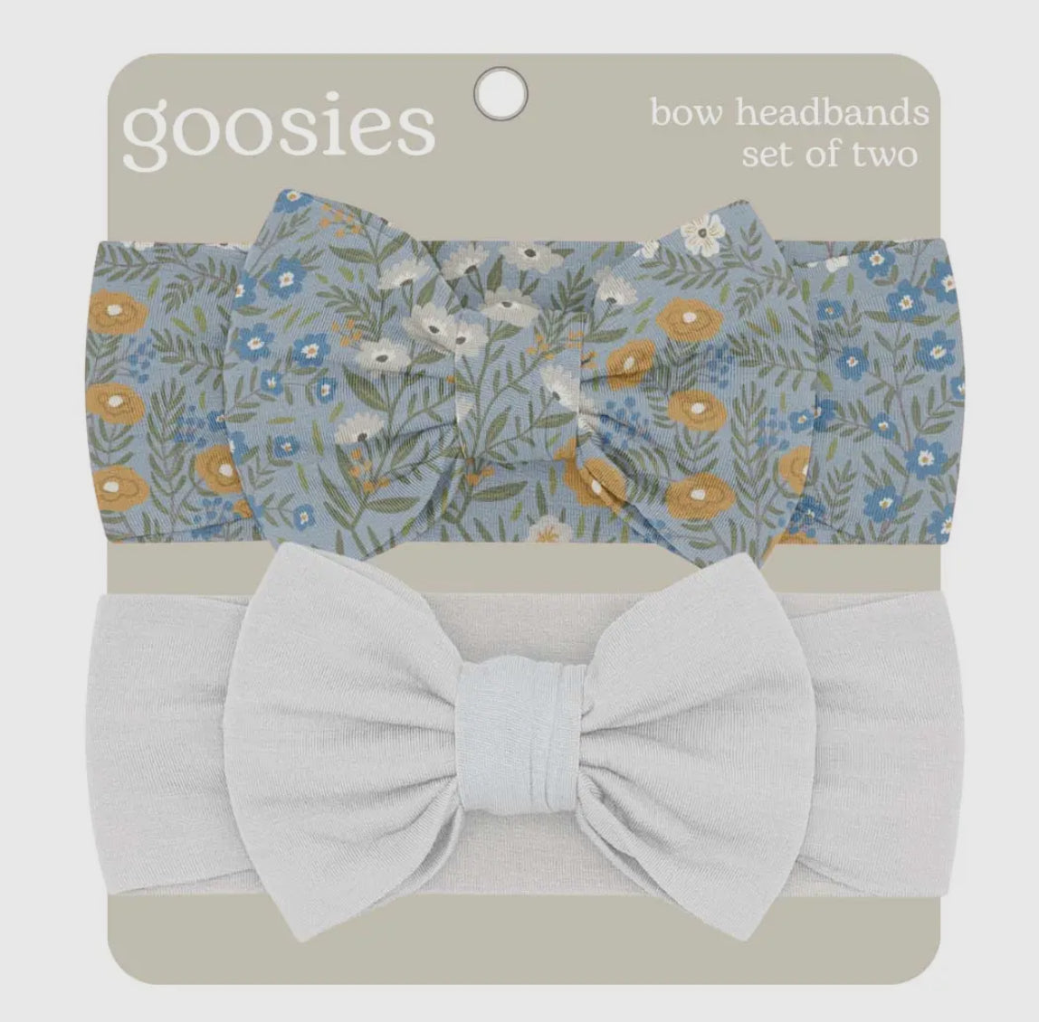 Headband Bow Set, Blue Meadow