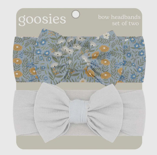 Headband Bow Set, Blue Meadow