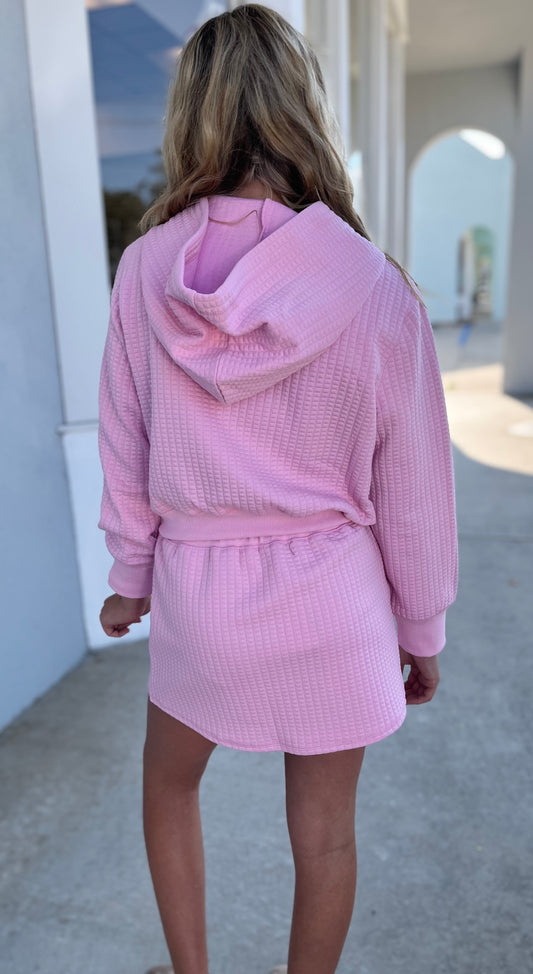 Quilted Cotton Mini Skirt
