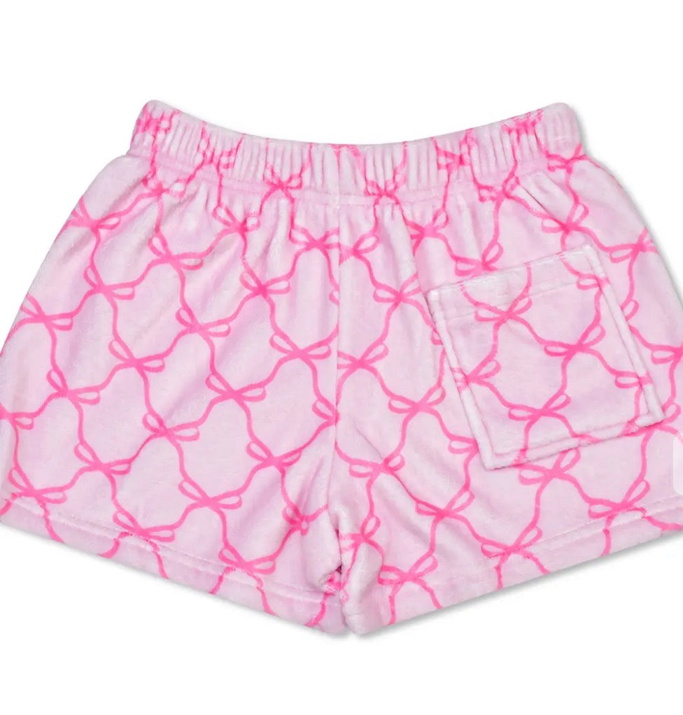 Plush Shorts, Sweet Trellis Bow