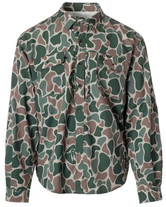 Roost Camo Long Sleeve Button Down